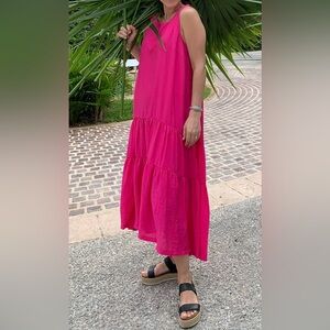 Pink maxi dress